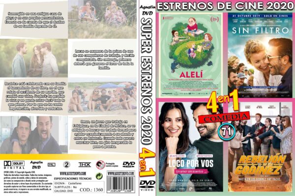 1360 - ESTRENOS EN CINE 2020 - 71 - COMEDIA - 4EN1