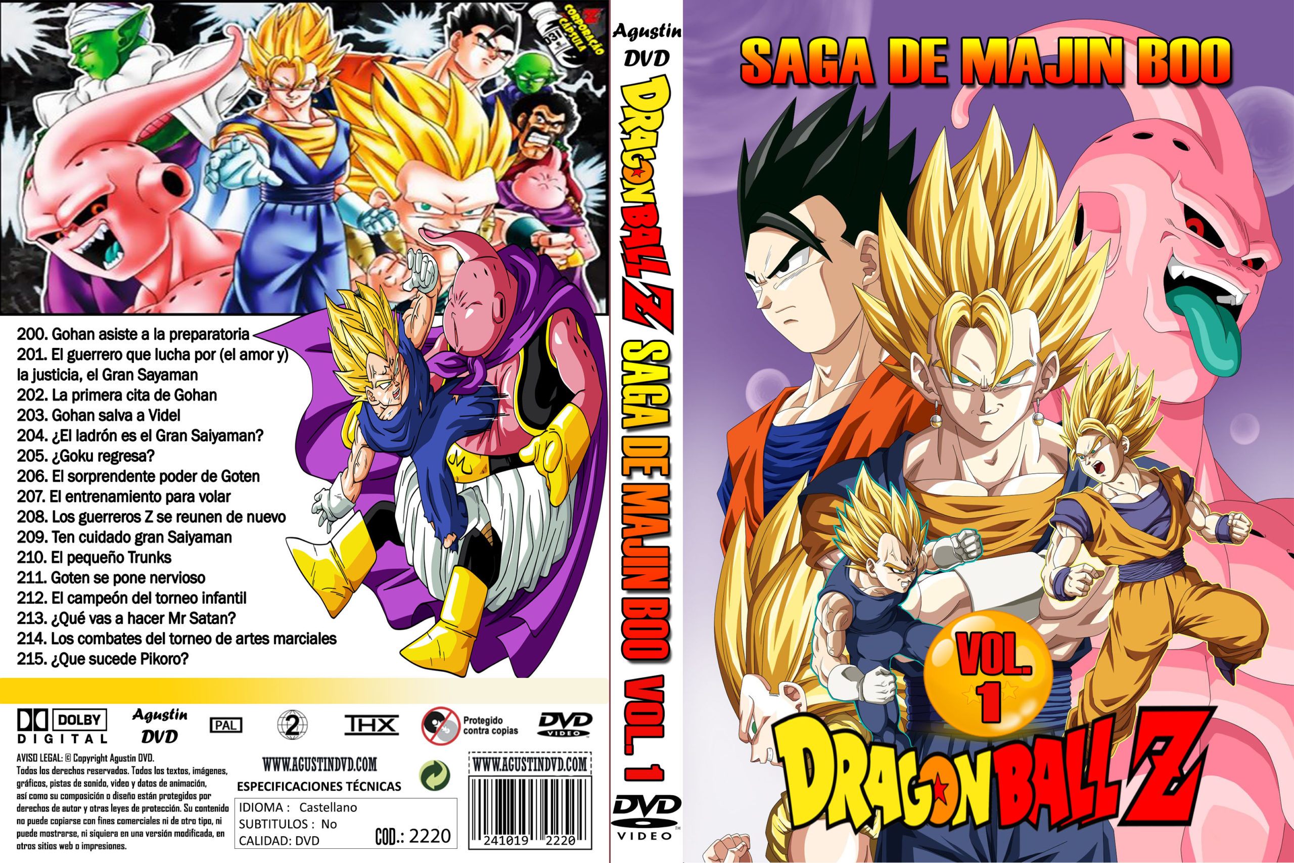 2220 Dragon Ball Z Saga De Majin Boo Vol 1 Catalogo Dvd 4515