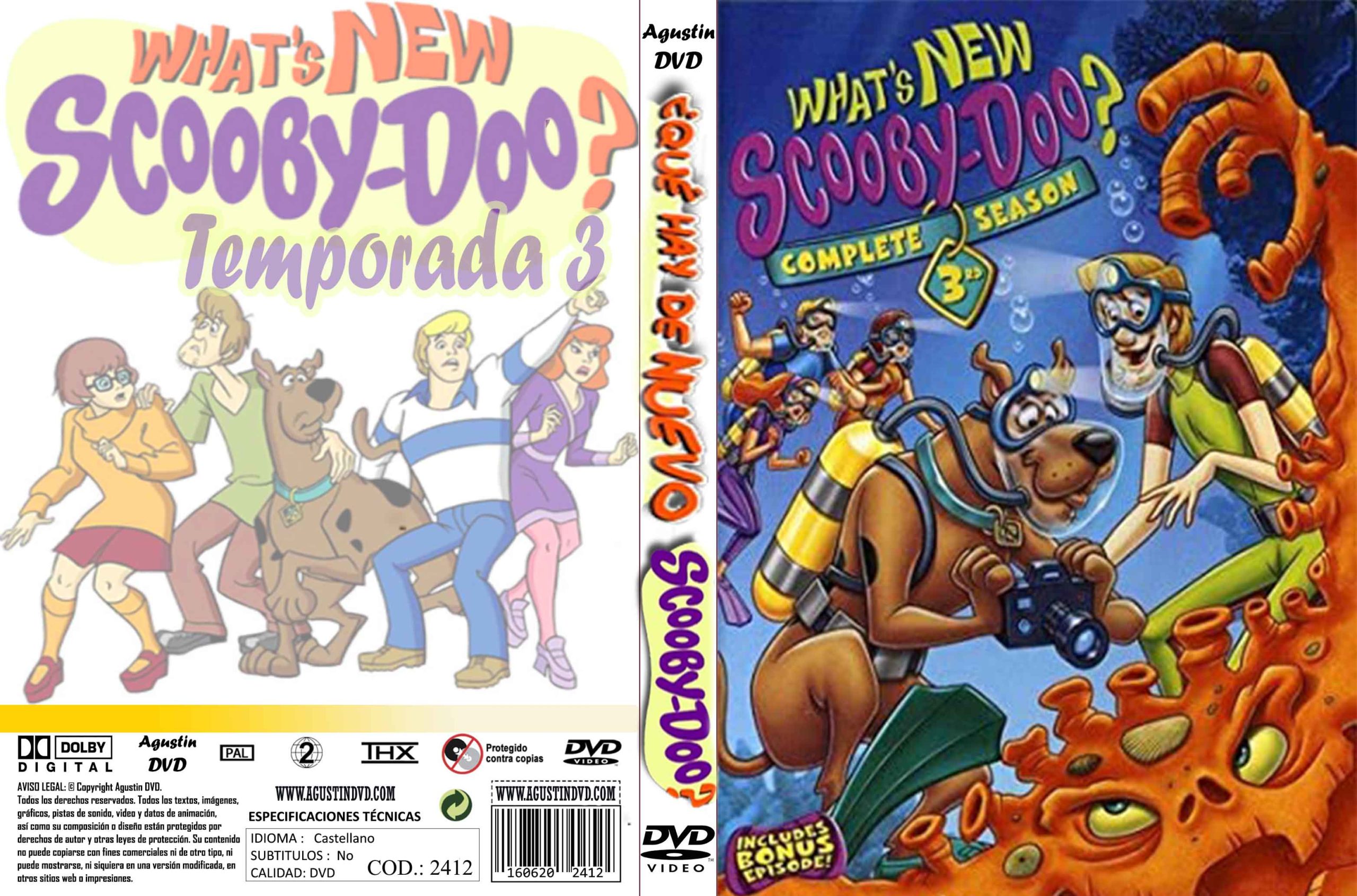 2412 Que Hay De Nuevo Scooby Doo Temporada 3 Catalogo Dvd