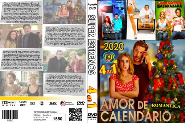 1550 - ESTRENOS EN CINE 2020 - 180 -  ROMANTICA 4EN1