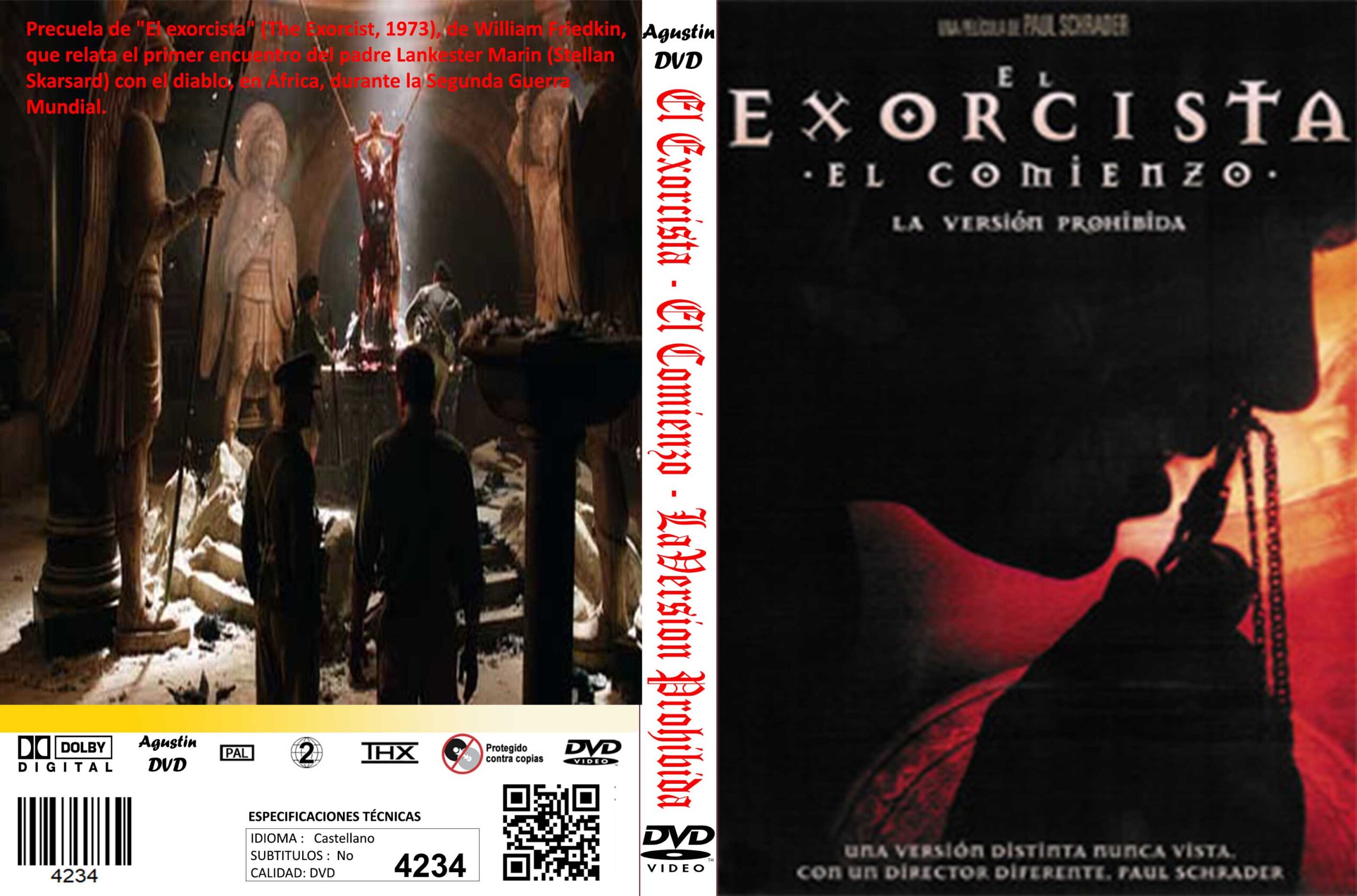4234 El Exorcista El Comienzo La Version Prohibida Catalogo Dvd 1809