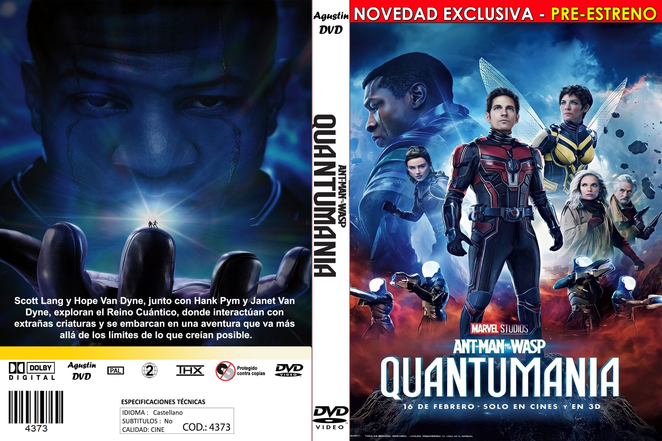 4373 Ant Man Wasp Quantumania Catalogo Dvd